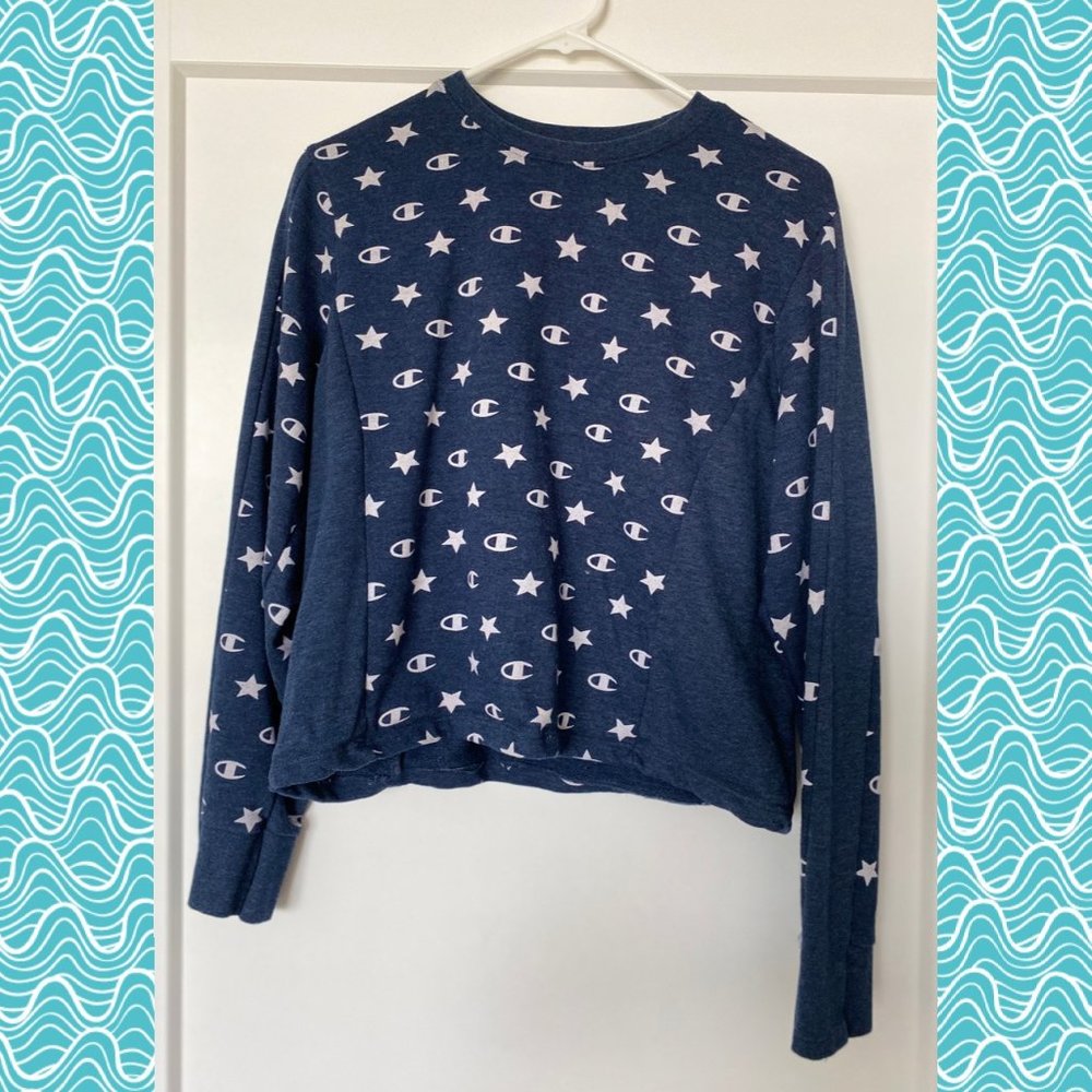Champion Navy Blue Crewneck